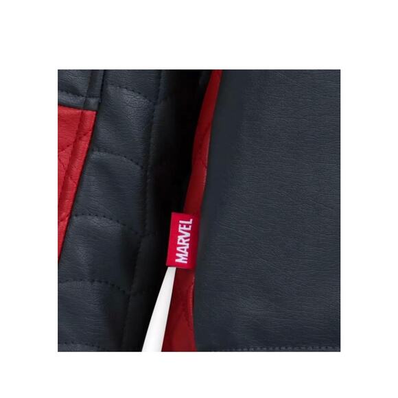 NWOT Disney Parks Marvel Spider-Man Faux Leather Biker Jacket M 7/8 - Picture 5 of 12